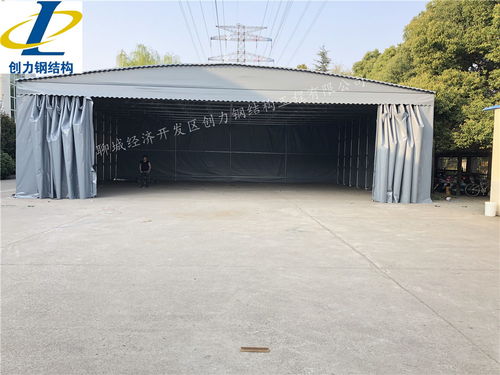 **曹縣原產(chǎn) 懸空式遮陽(yáng)棚 / 電動(dòng)推拉雨蓬 / 活動(dòng)倉(cāng)庫(kù)帳篷，空間自由隨心**